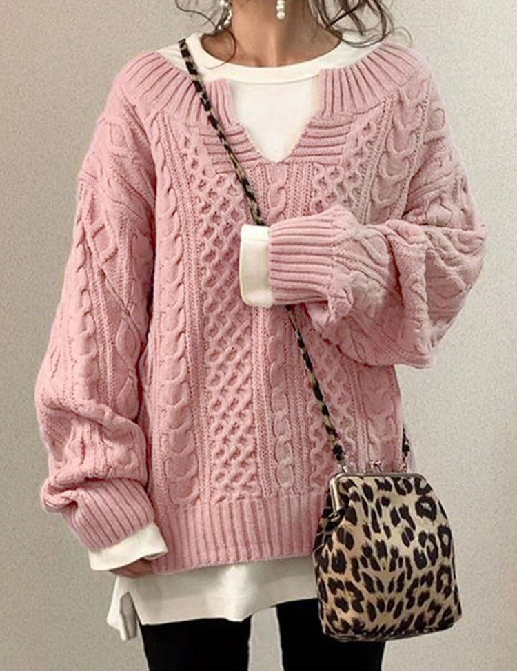 Eliana | Komfortabel Oversized Strikket Trøje med Stilfuldt Design