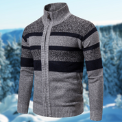 Diederik | Varm Herre Sweater Stribet Stil