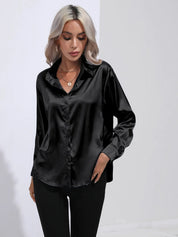 Selma | Satinbluse til damer