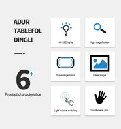 Sammenklappeligt LED-forstørrelsesglas 4