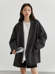 Arabina | Luksus Dobbelt-Sidet Uldjakke til Elegante Looks