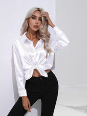 Selma | Satinbluse til damer