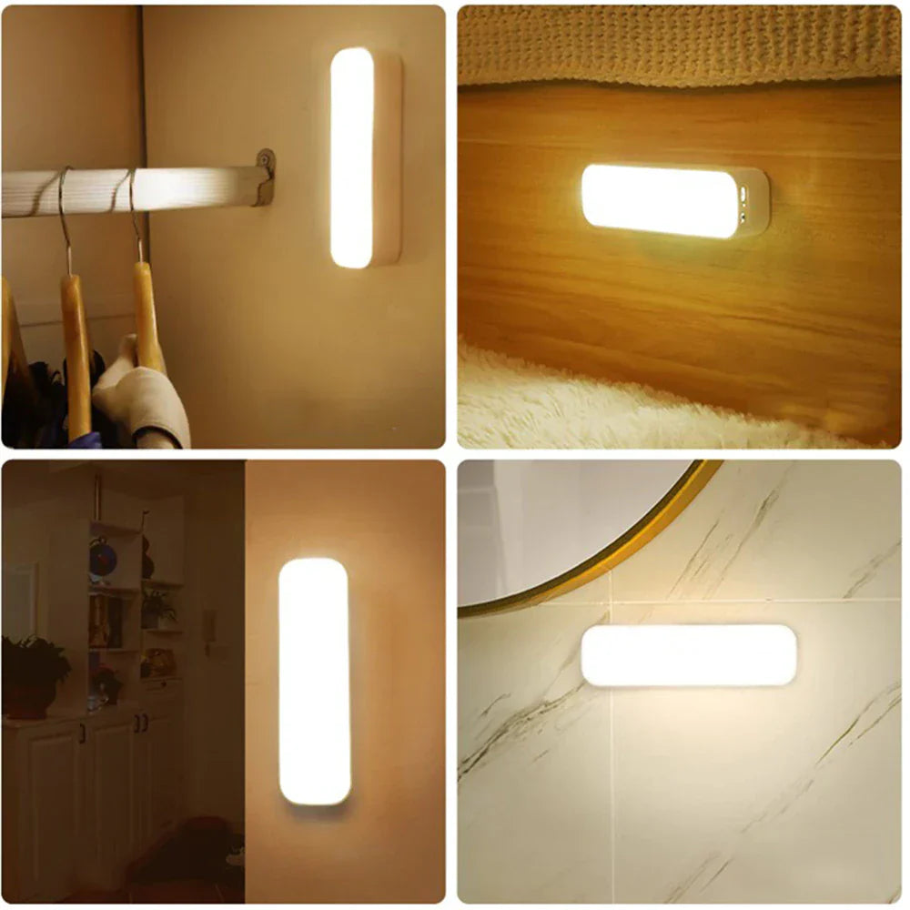 Moderne | LED USB Opladelig Trådløs Bevægelsessensor Væglampe