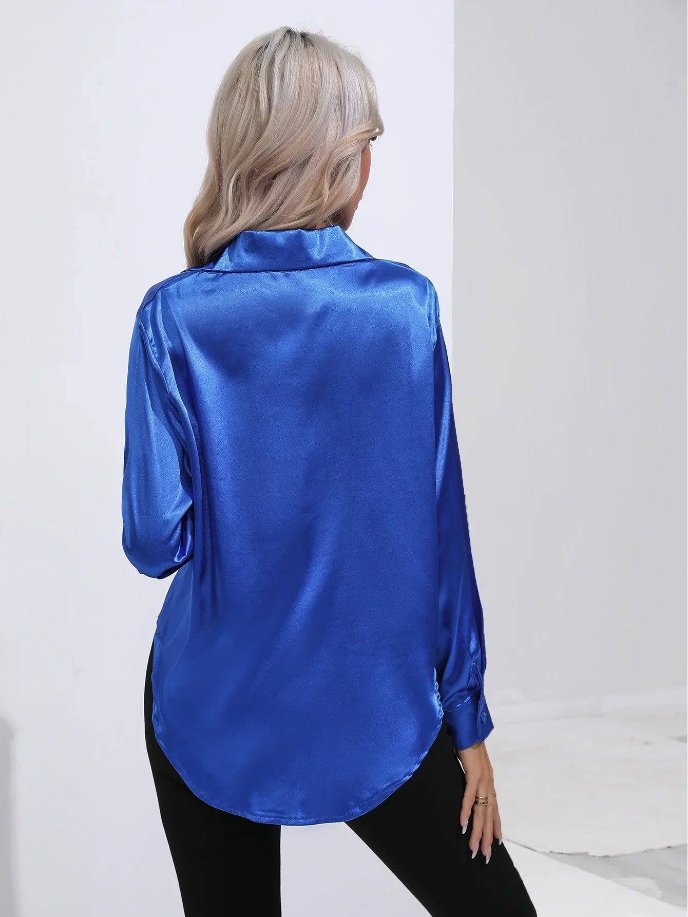 Selma | Satinbluse til damer
