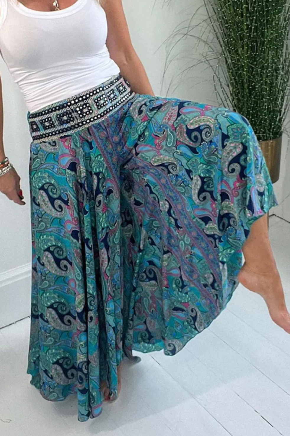 Karlien | Bukser med Sommerprint