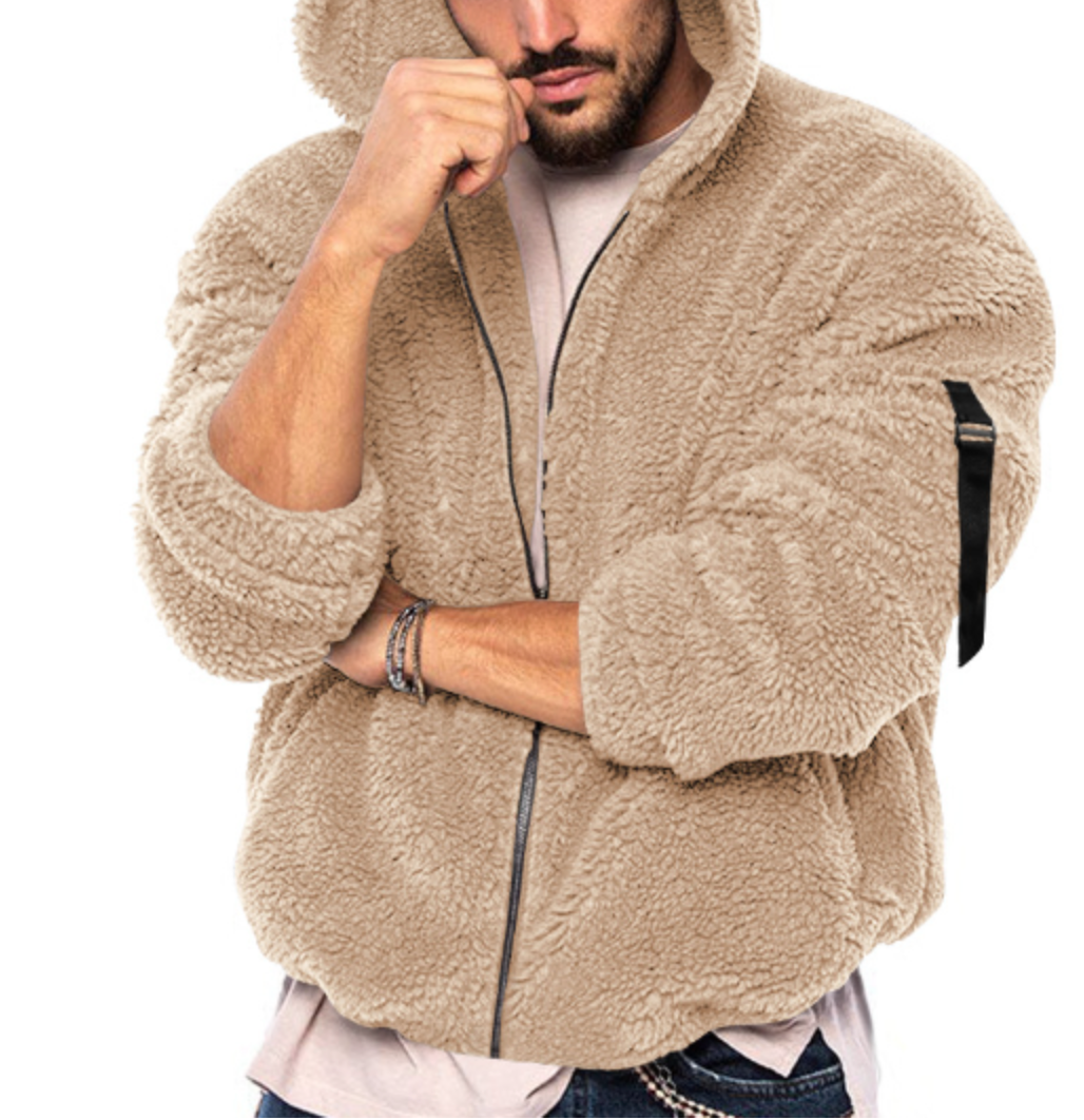 Luuk | Komfortabel Teddy Fleece Jakke til Herrer