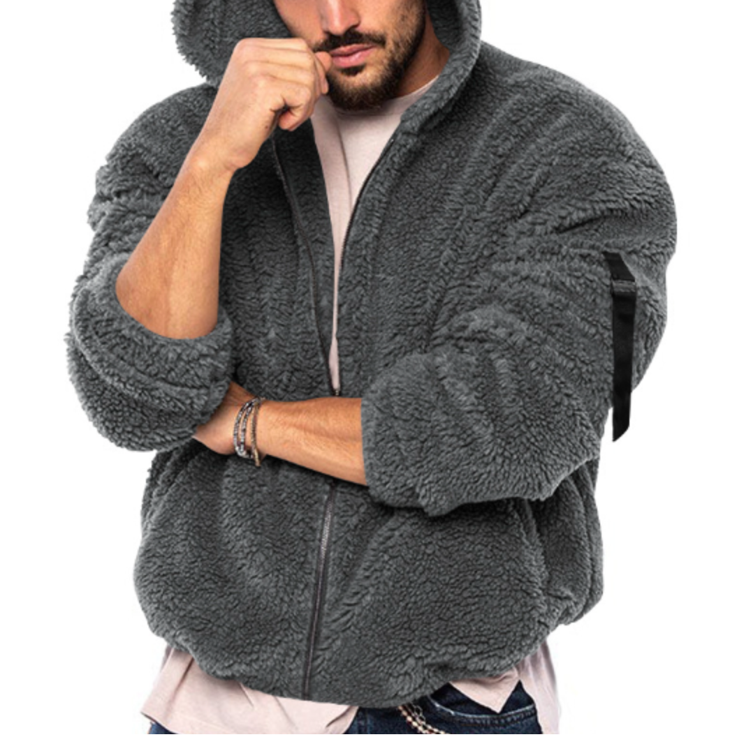 Luuk | Komfortabel Teddy Fleece Jakke til Herrer