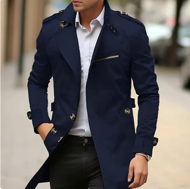 Sebastiaan | Stilfuld Casual Trenchcoat til Herrer