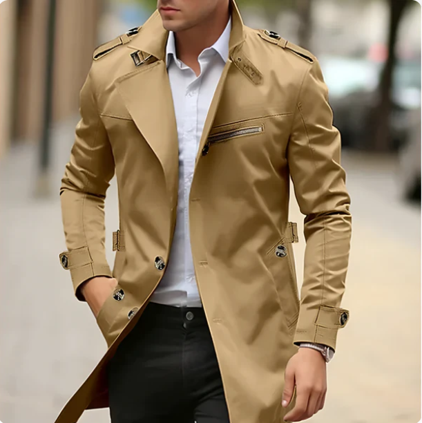 Sebastiaan | Stilfuld Casual Trenchcoat til Herrer
