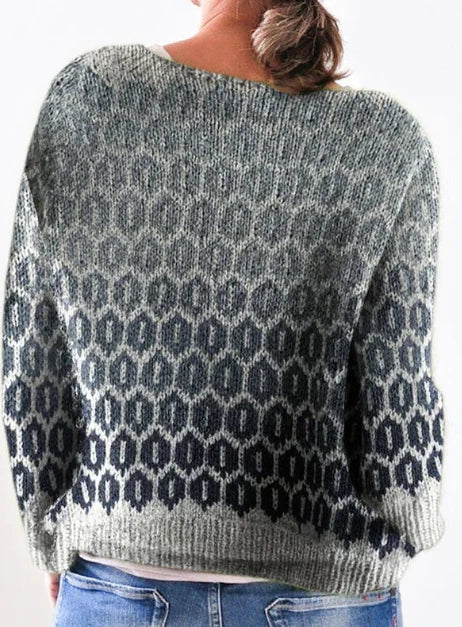 Luna | Grå Casual Efterårs sweater