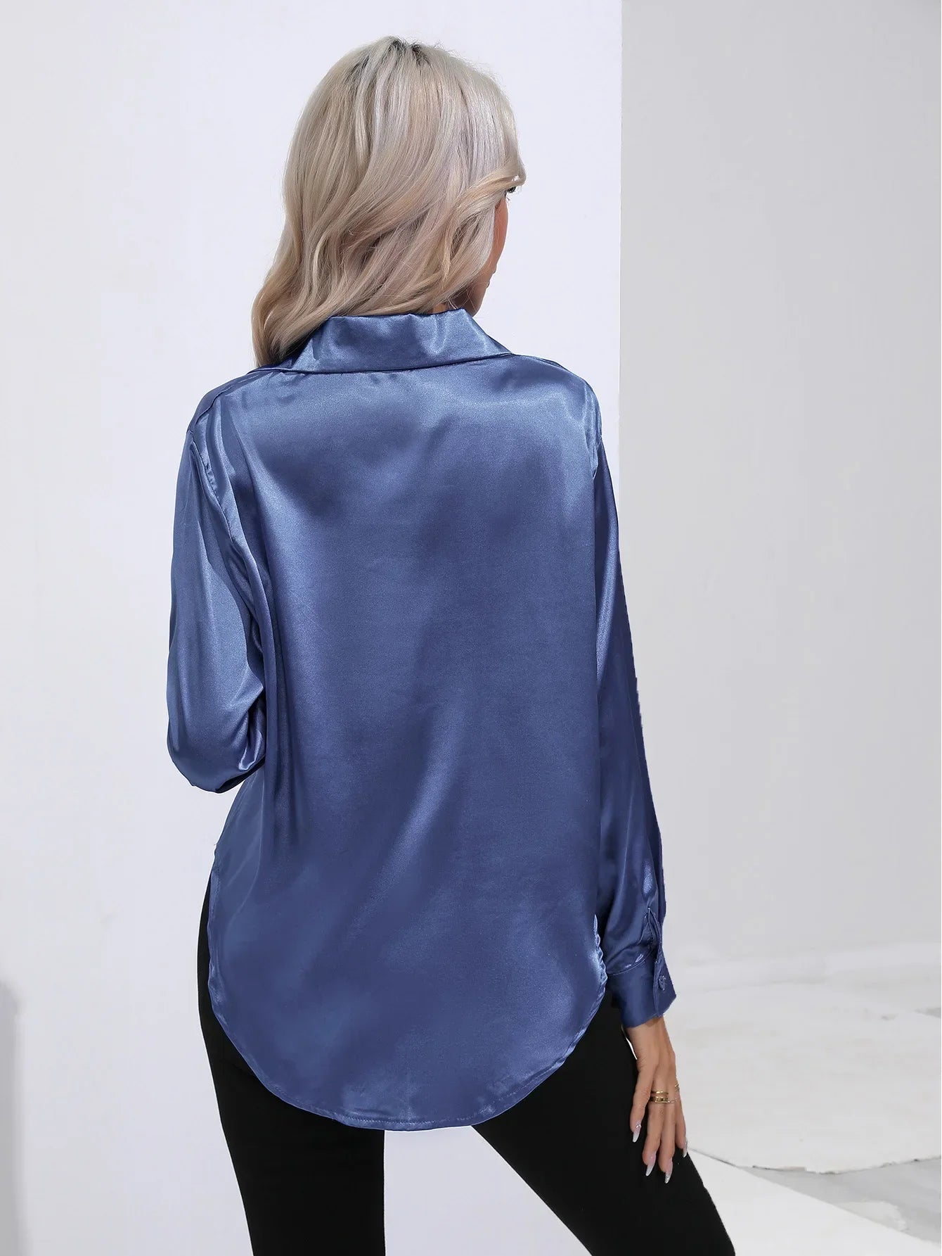 Selma | Satinbluse til damer