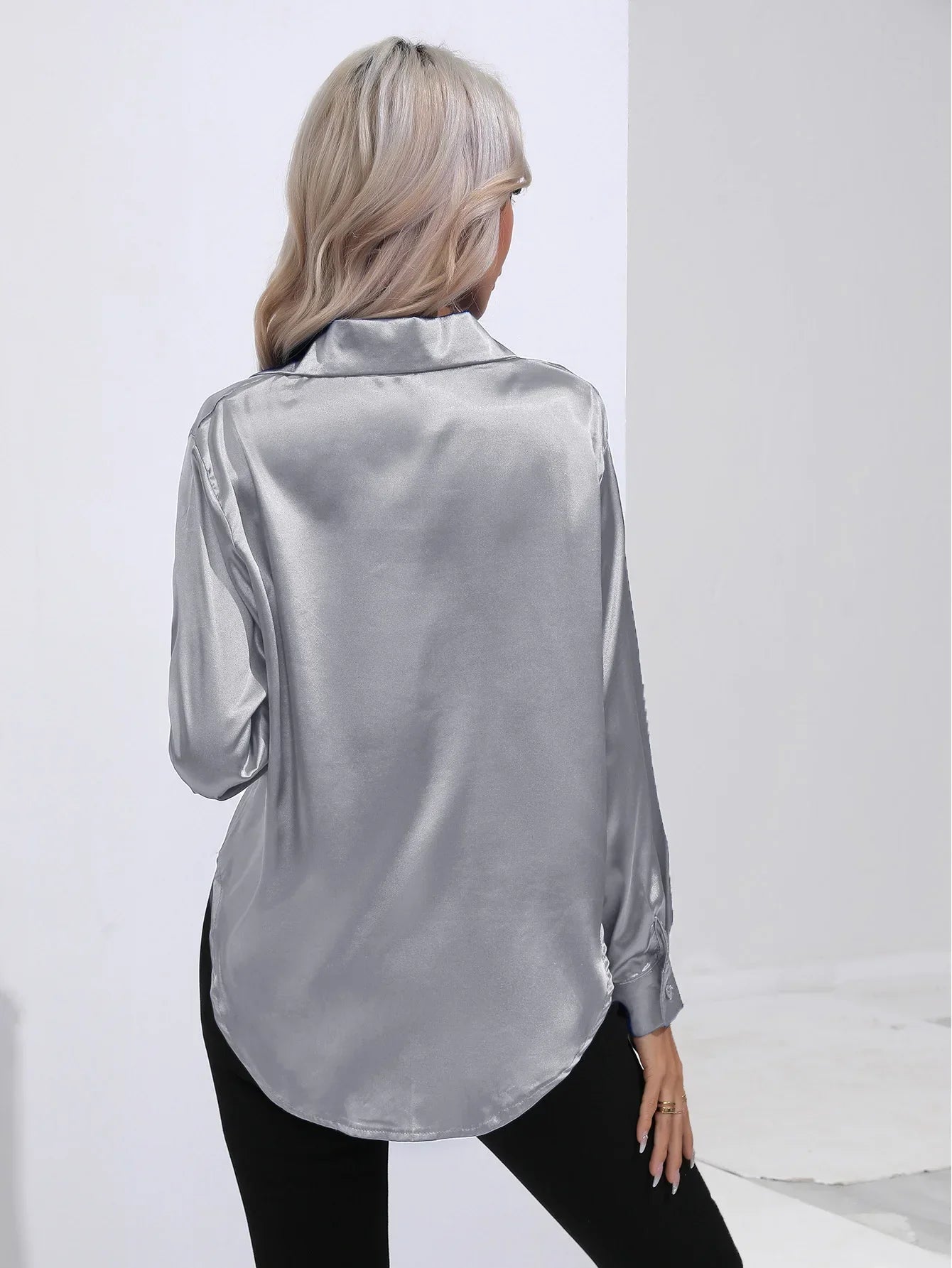 Selma | Satinbluse til damer