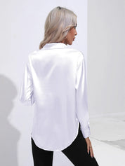 Selma | Satinbluse til damer