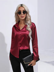 Selma | Satinbluse til damer