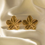 Arabella | Stilfulde Vintage Guld Blomst Stud Øreringe