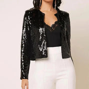 Avery | Funklende Glimmer Kort Blazer