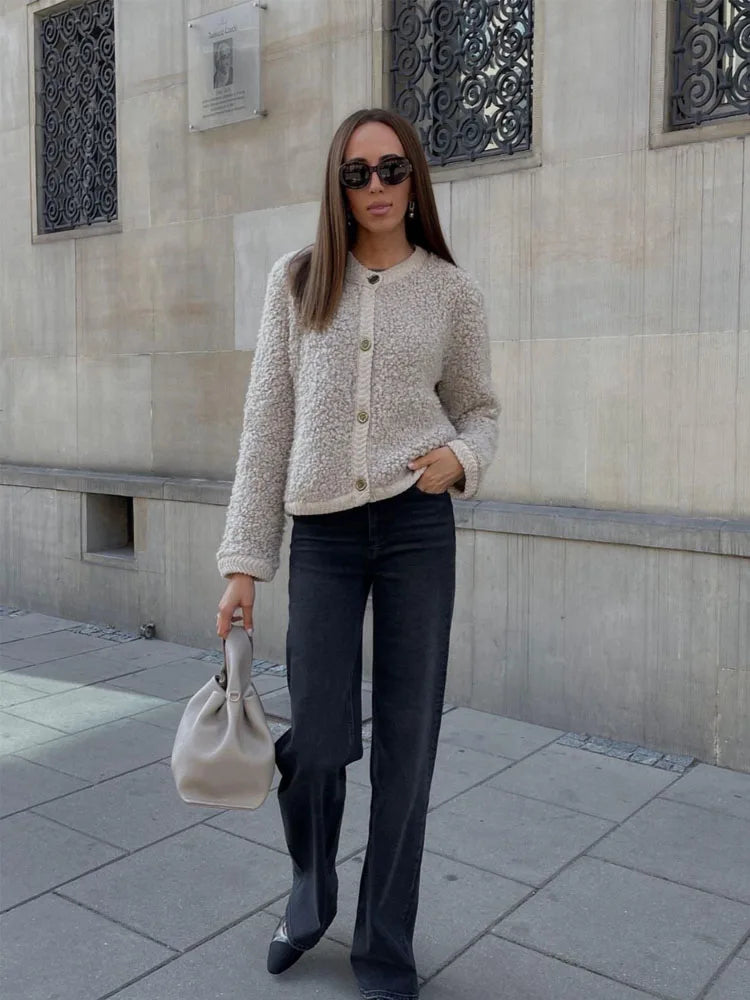 Gracia | Knus en Stilfuld Dame Teddy Vest til Vinteren