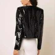 Avery | Funklende Glimmer Kort Blazer
