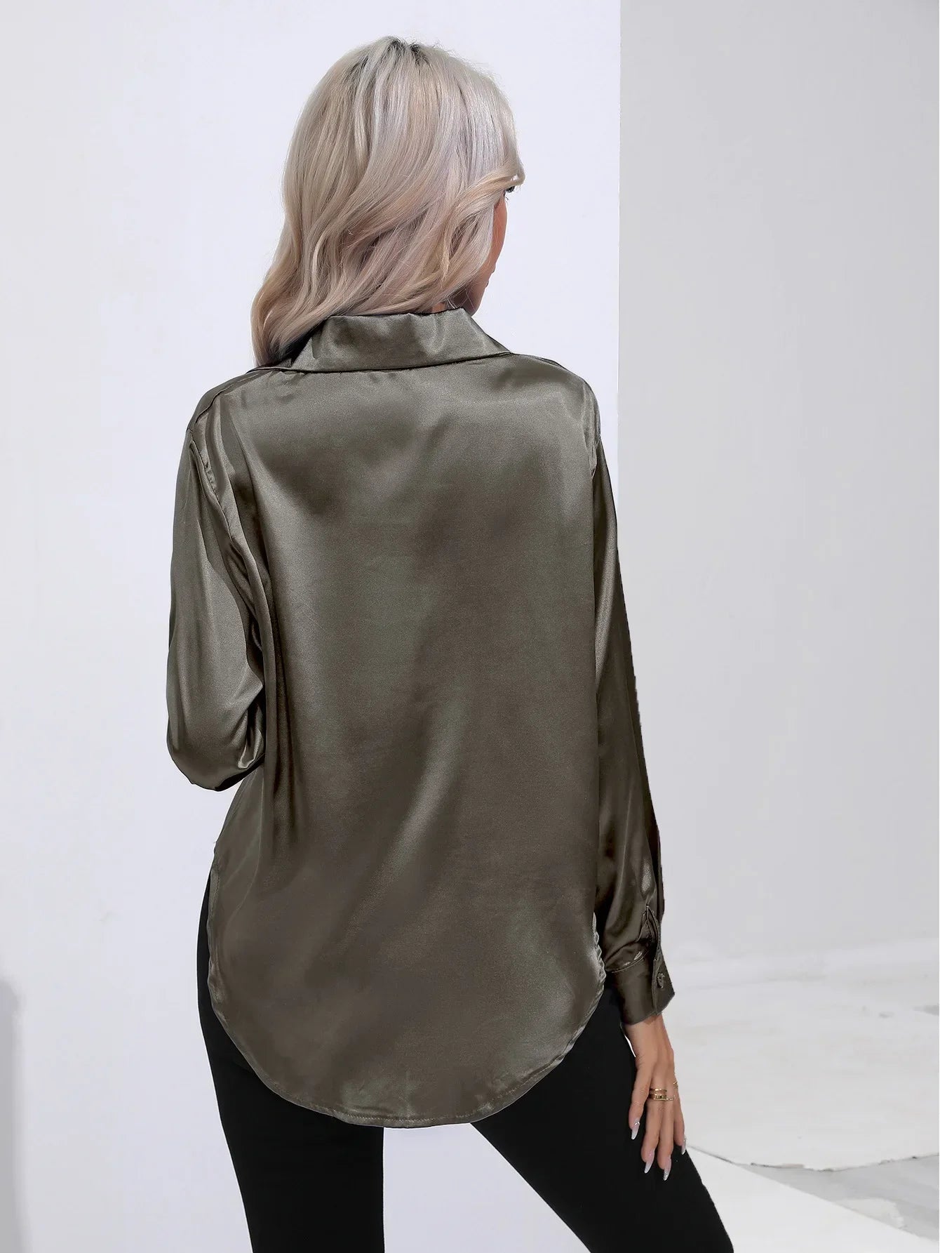 Selma | Satinbluse til damer