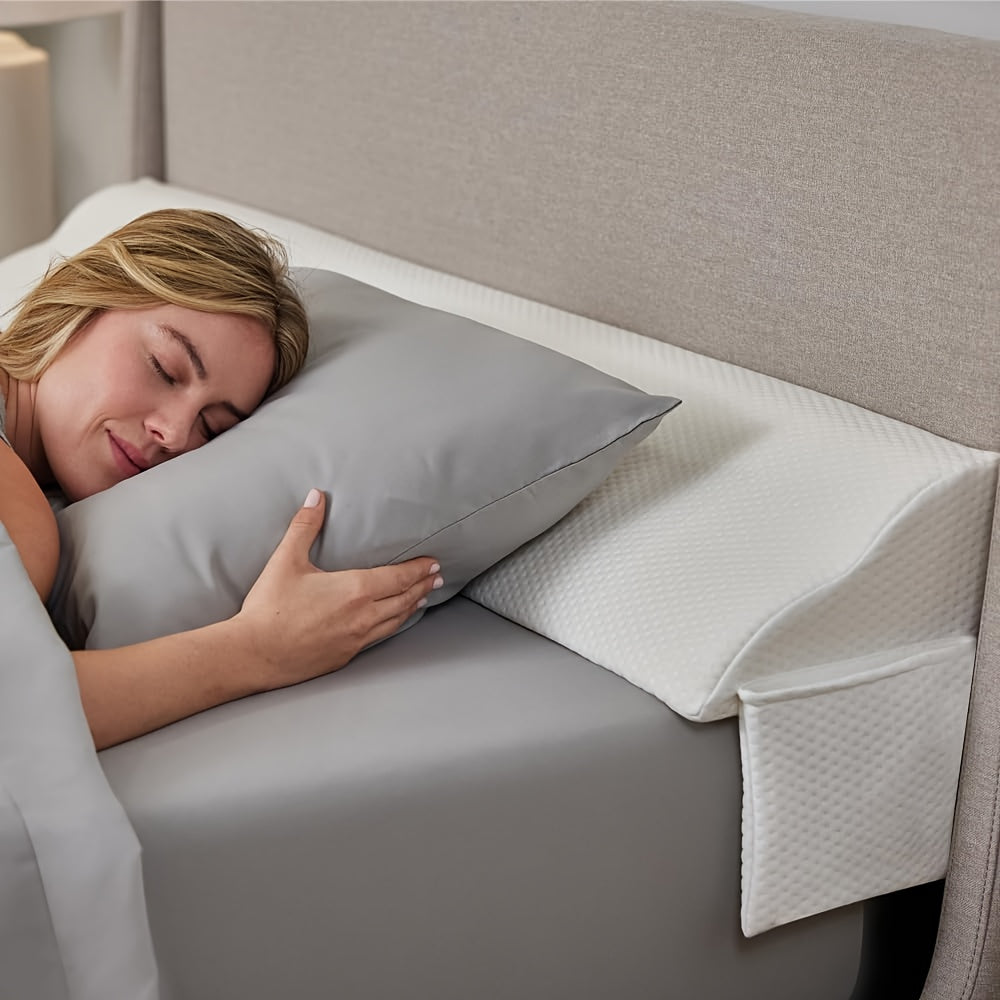 Sekskantmønster Sengkilepude – Rygstøttepude til at sove i med maskinvaskbart betræk, fantastisk til forhøjet hvilekomfort 1