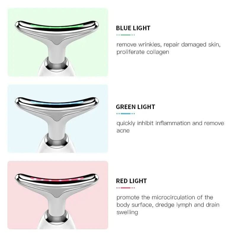 Serenetech | Ansigtsplejeværktøj med 3 funktioner, lys og vibration 1