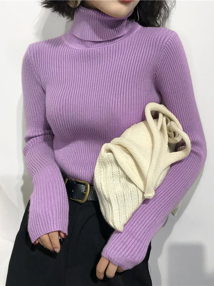 Chrissie | Turtleneck Dame Slim Fit