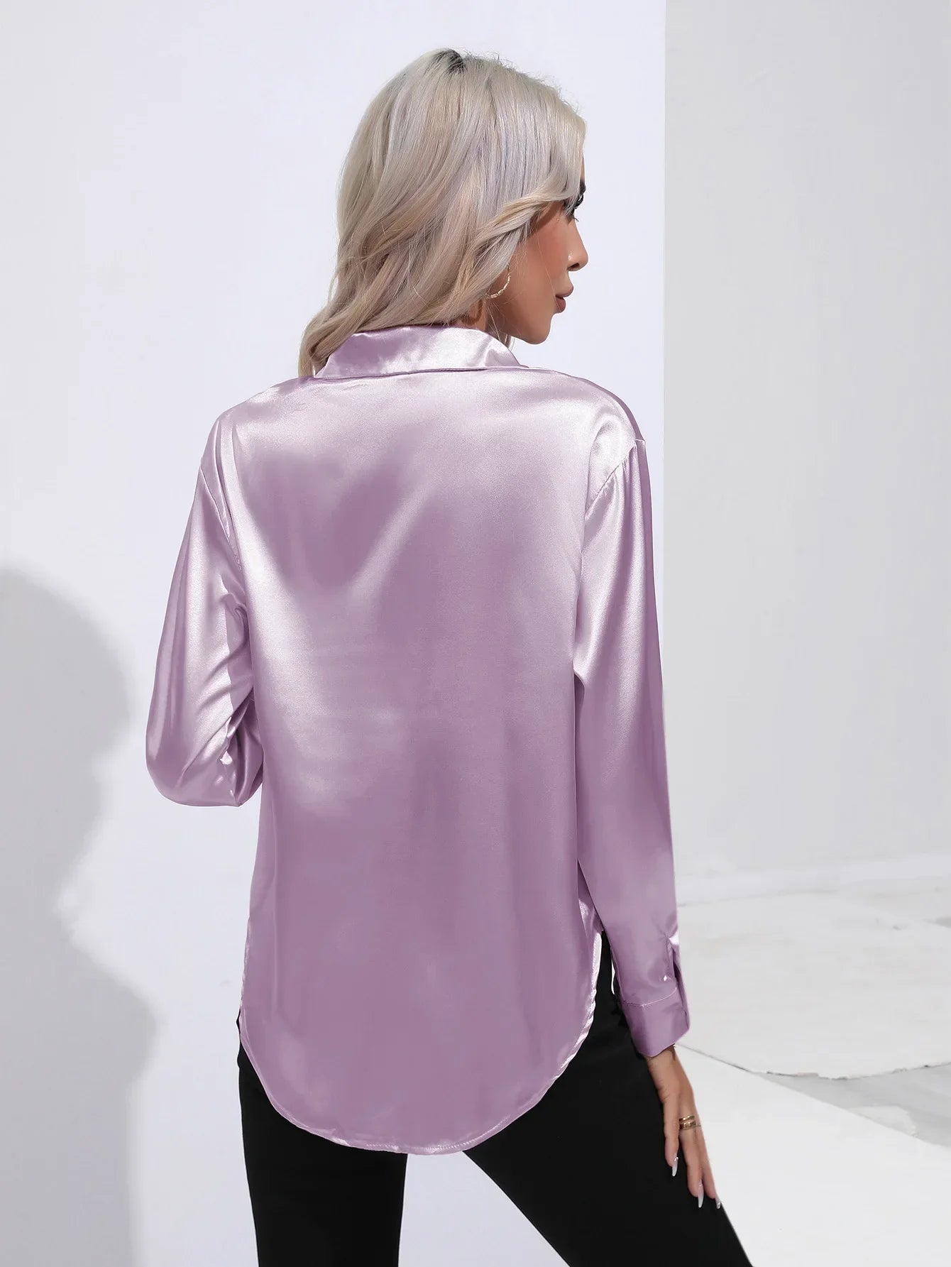 Selma | Satinbluse til damer