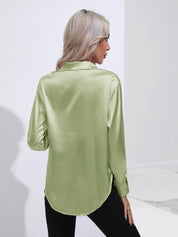 Selma | Satinbluse til damer