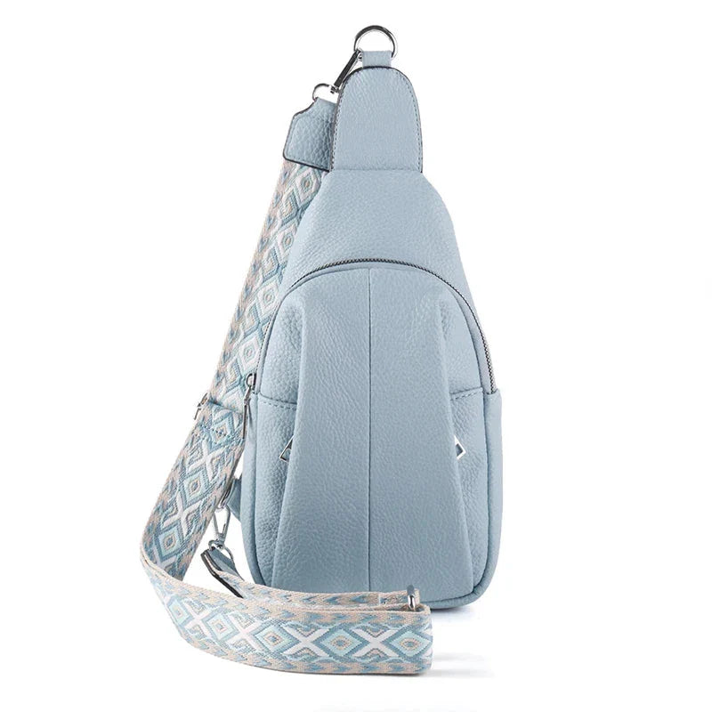 Lily | Damernes Geometriske Skulderrem Læder Crossbody Sling Taske