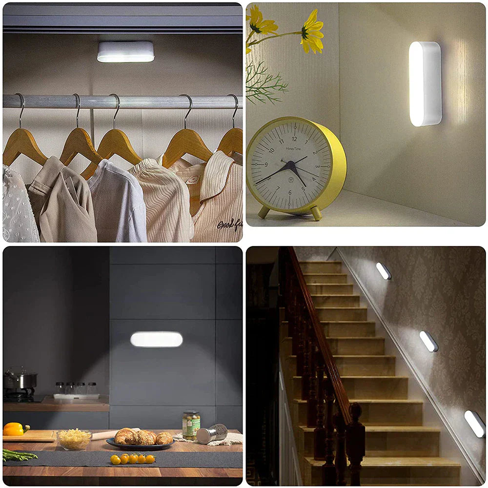 Moderne | LED USB Opladelig Trådløs Bevægelsessensor Væglampe