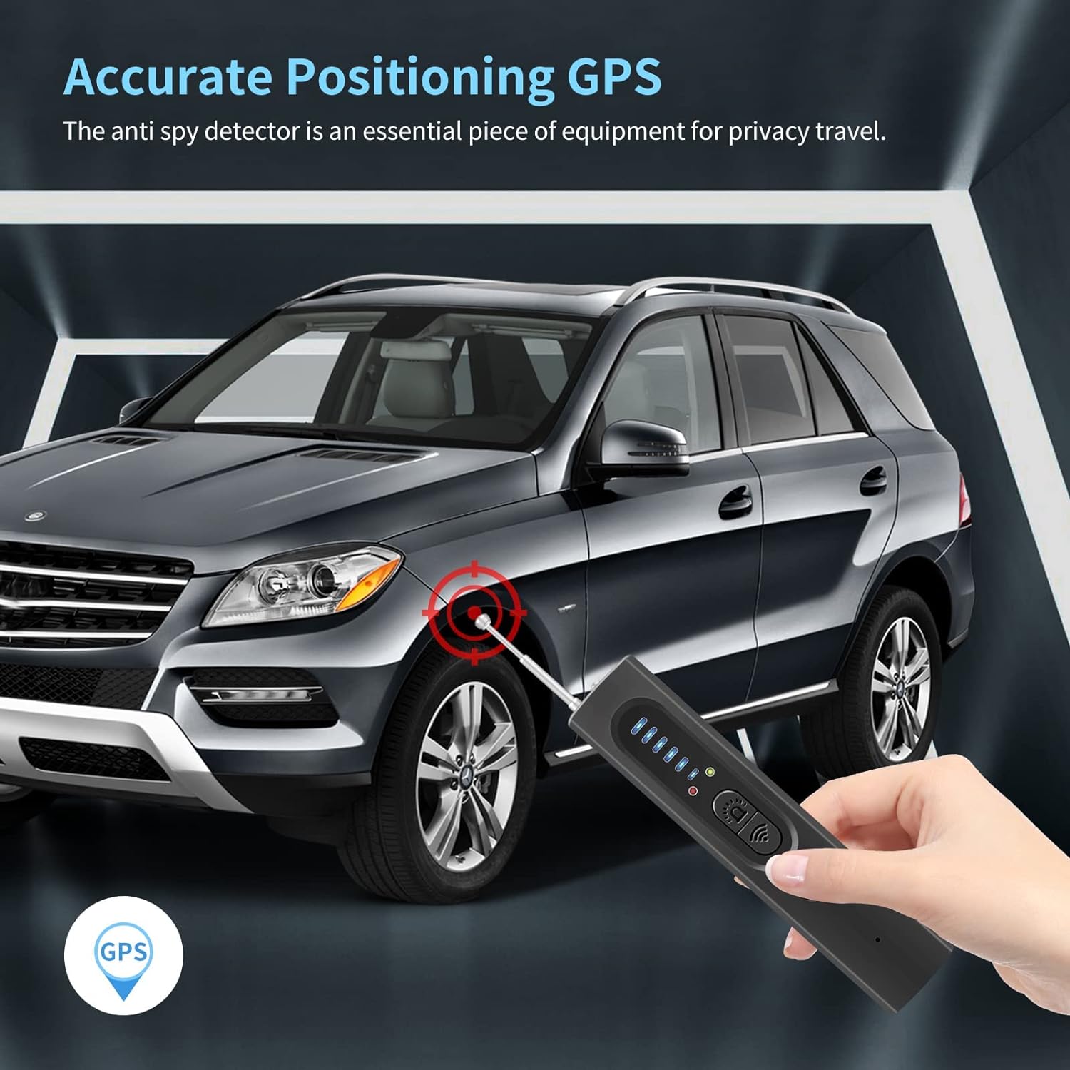 Skjult kameradetektor (militærkvalitet, med integreret RF- og GPS-sporingsdetektion) 5