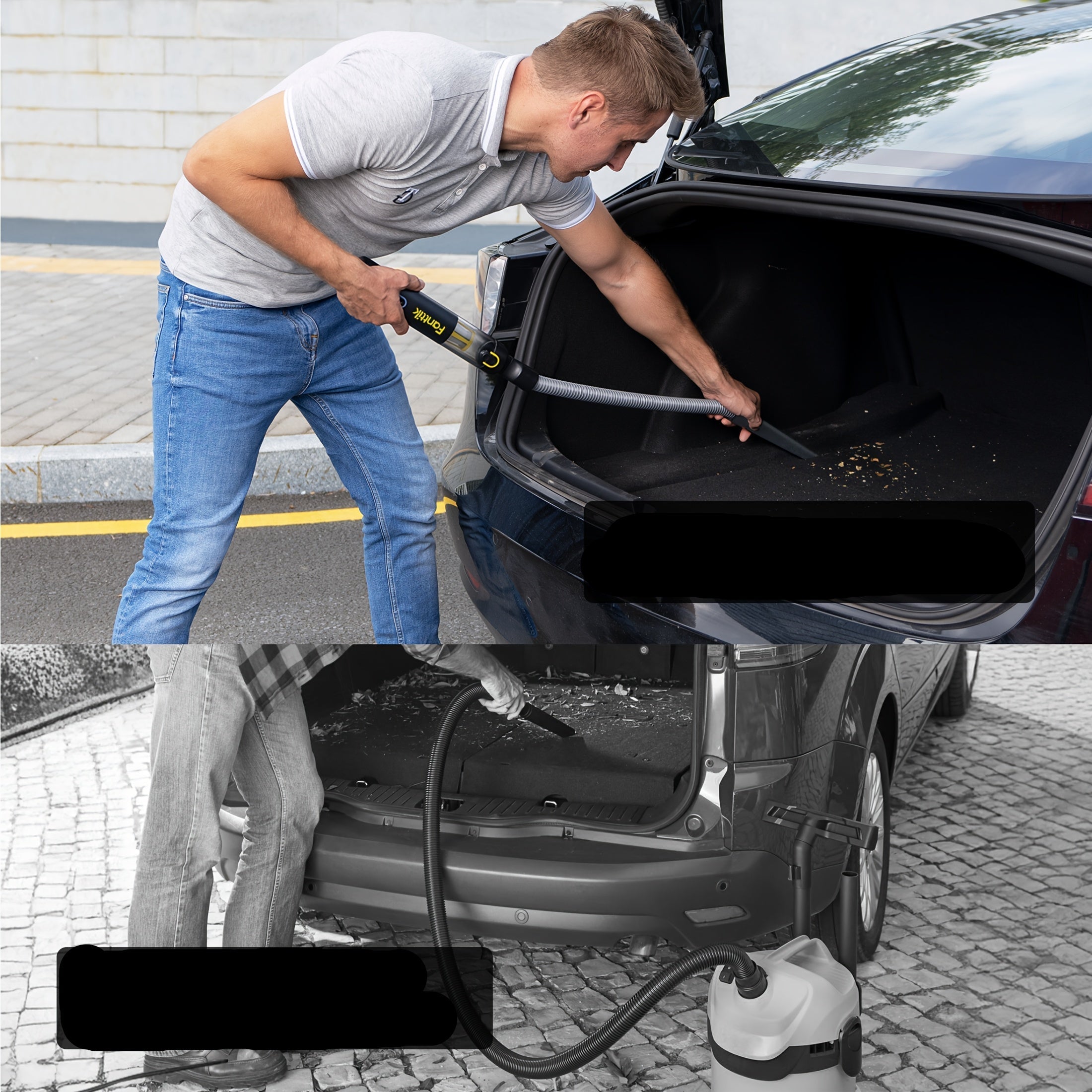 Slank ledningsfri bilstøvsuger – 19000Pa sugeevne, hurtig opladning, inkluderer 10 rengøringstilbehør til bil og hjem 1