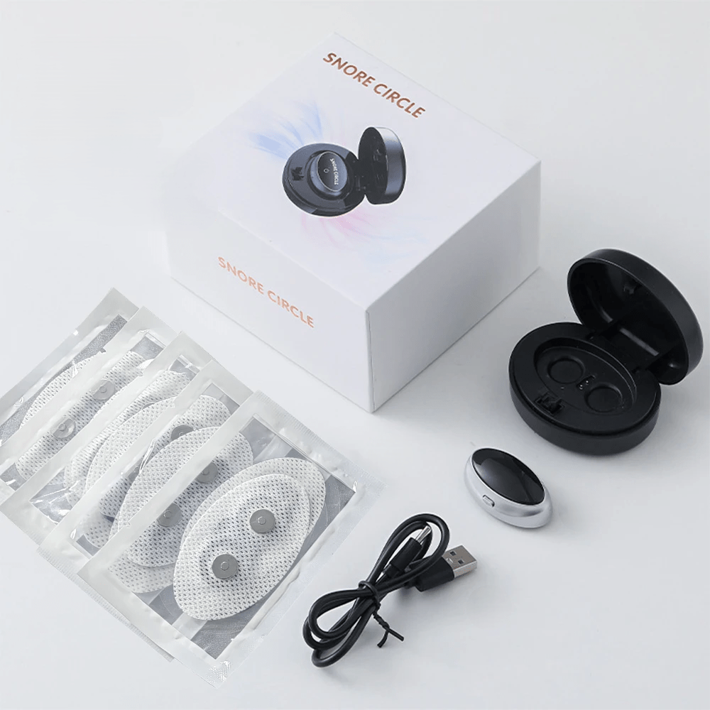 Smart magnetisk anti-snorken-enhed – EMS-søvnhjælp til nem vejrtrækning og lindring af apnø om natten (5 par) 3