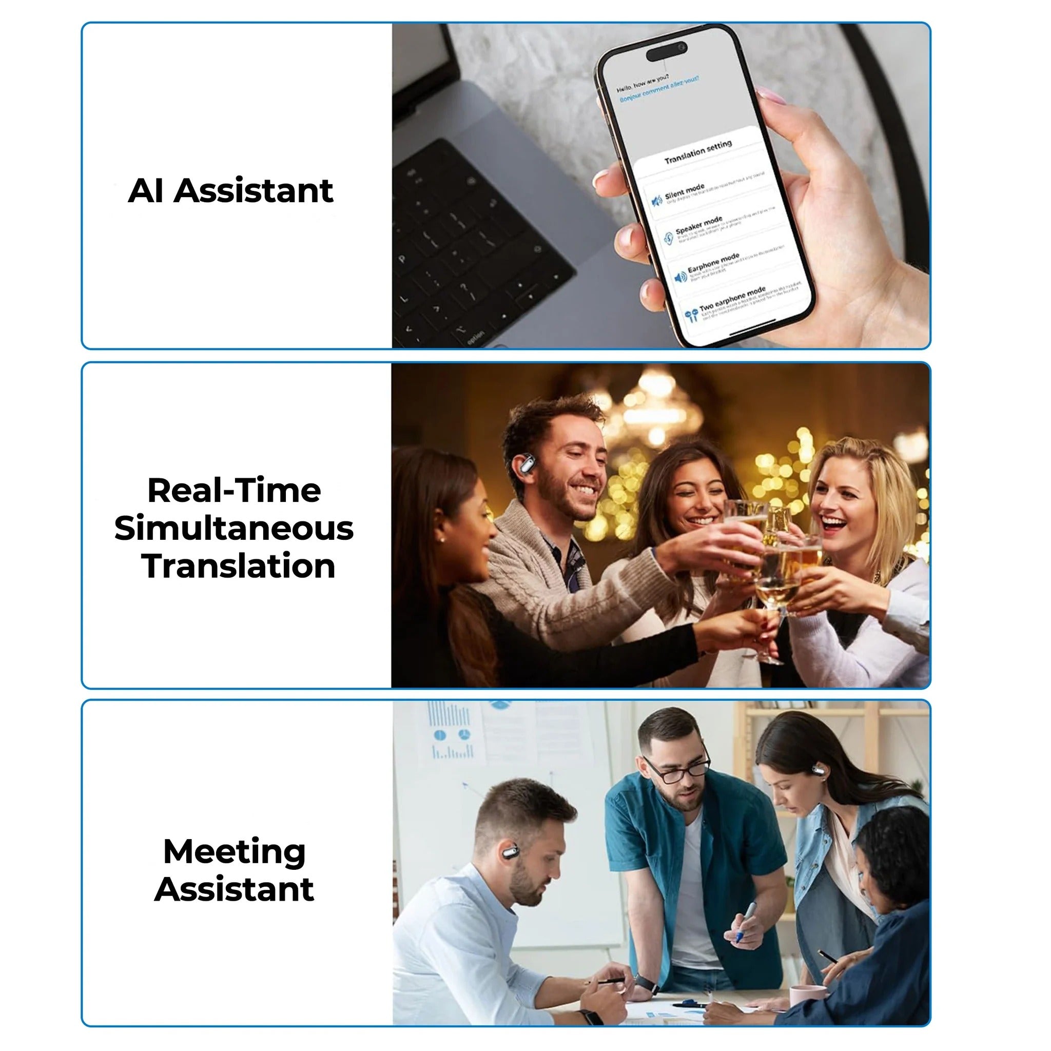 Smarte oversættelsesøretelefoner 6