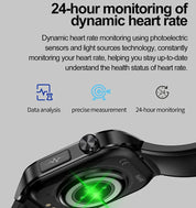 Smartwatch til seniorer, blodtryk, glukose og sundhedsstyring 3