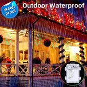 Smedejerns juletræsformet lanternefestival LED-julegirlande lyskæder fe-gardinlys til hjemmefestdekorationer 5