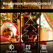 Smedejerns juletræsformet lanternefestival LED-julegirlande lyskæder fe-gardinlys til hjemmefestdekorationer 6