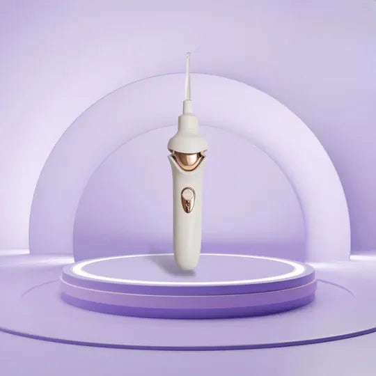 Smertefri ørerenser med LED-lys – sikker fjernelse af ørevoks til voksne og børn, genopladelig med blød sugeteknologi 0