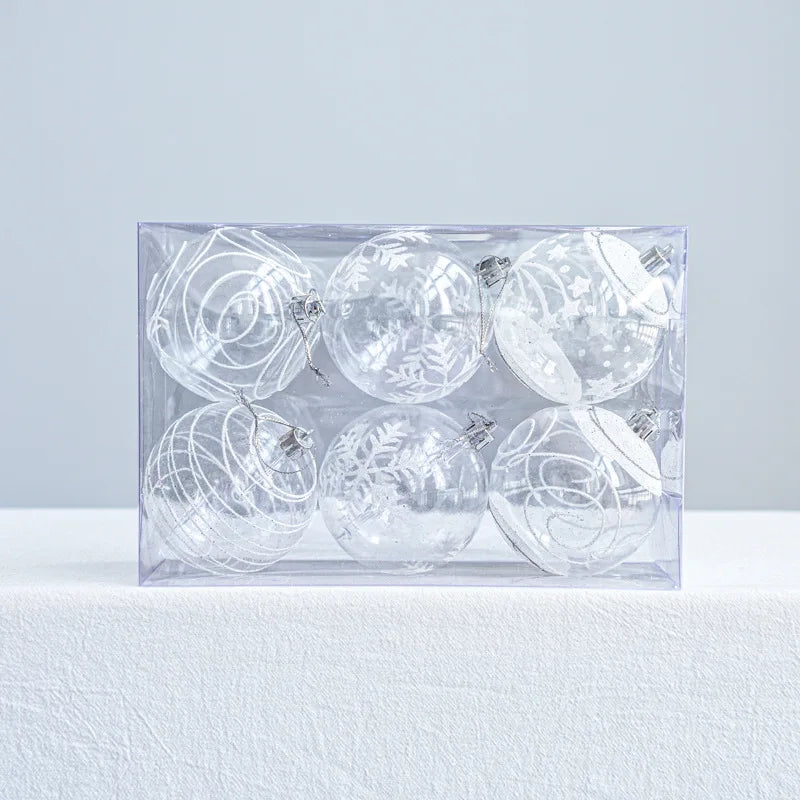 Snekuglekugler | Hængende julekuglepynt med glans 4