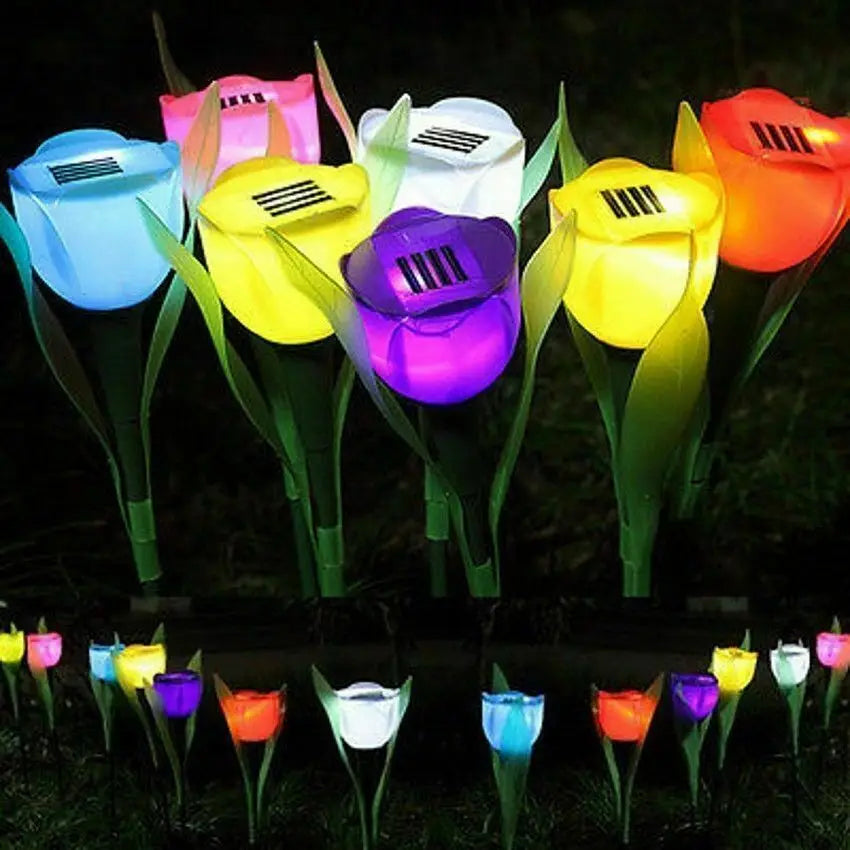 FloraGlow - Solenergi Tulipanblomst Belysning til Udendørs Dekoration