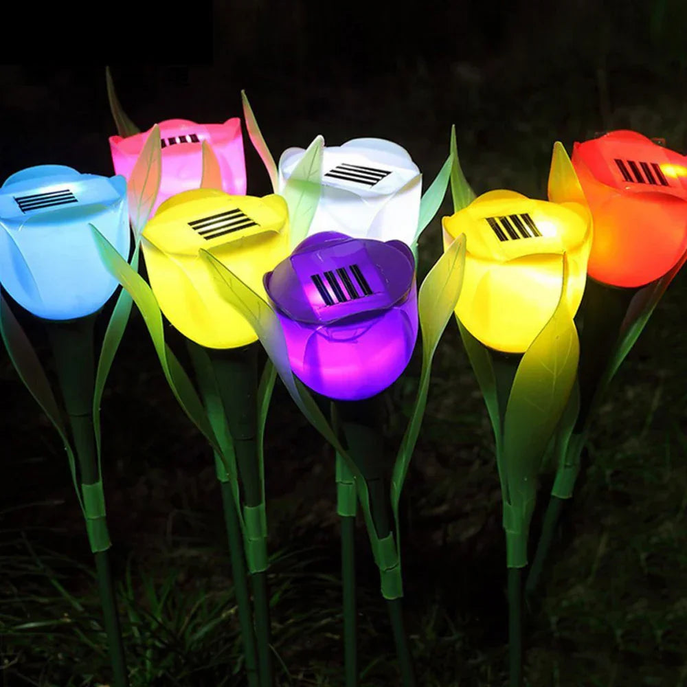 FloraGlow - Solenergi Tulipanblomst Belysning til Udendørs Dekoration