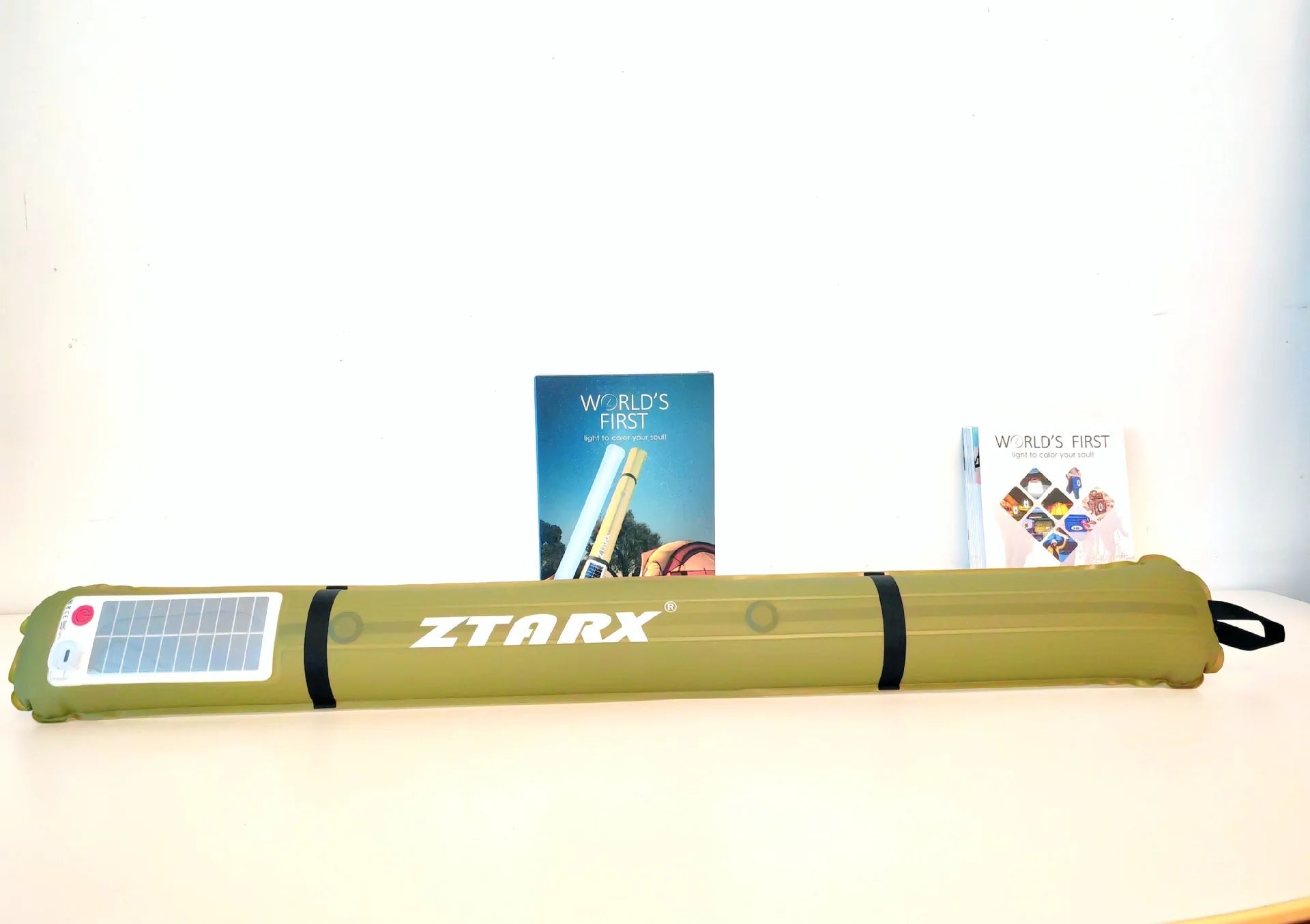 Solcelledrevet campinglampe – Bærbar, foldbar 2000mAh oppustelig teltlampe, IPX7 vandtæt til pool, fest og udendørs eventyraftener 12