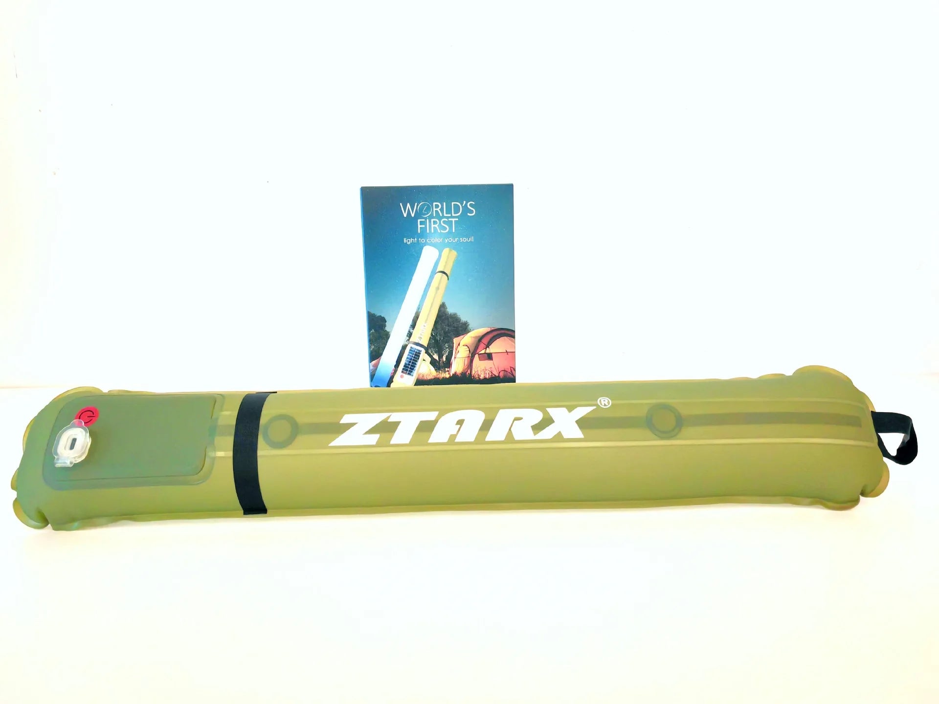 Solcelledrevet campinglampe – Bærbar, foldbar 2000mAh oppustelig teltlampe, IPX7 vandtæt til pool, fest og udendørs eventyraftener 9