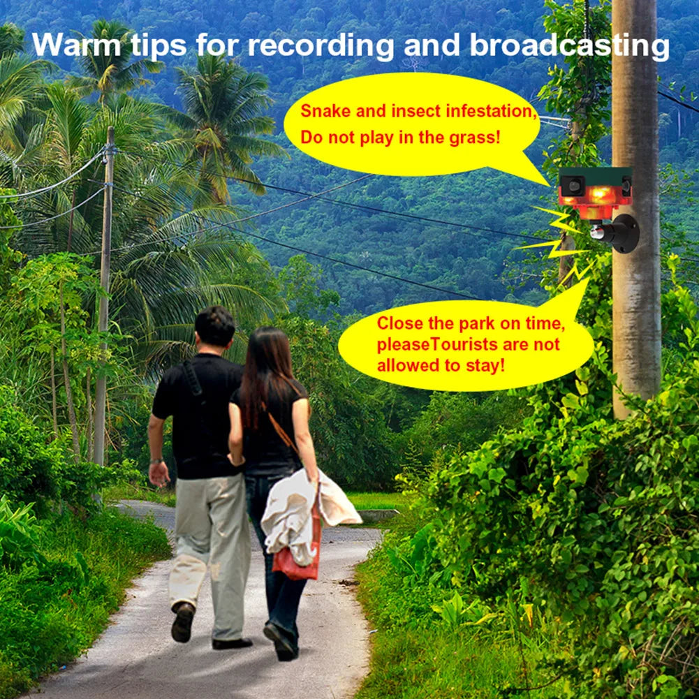 Solcelledrevet fugleafskrækker med blinkende lys 1