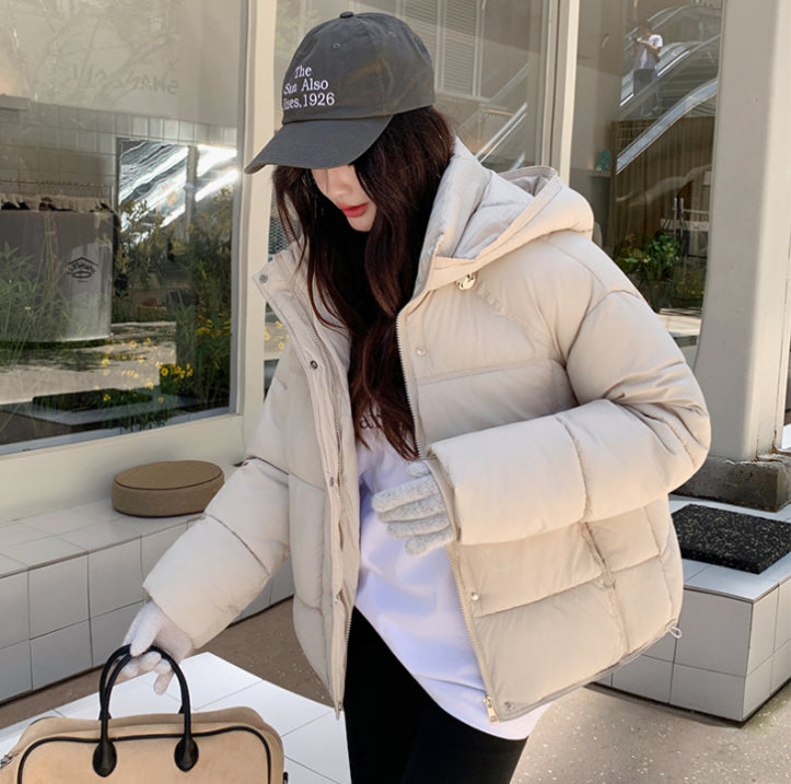 Sort dunjakke til kvinder | Med hætte 4