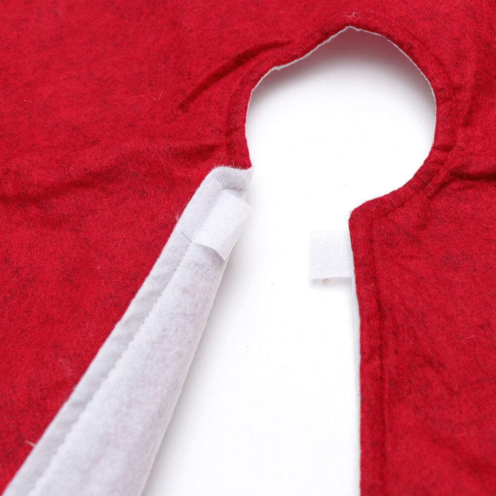 Sort og rød ternet juletræsnederdel med kant 2