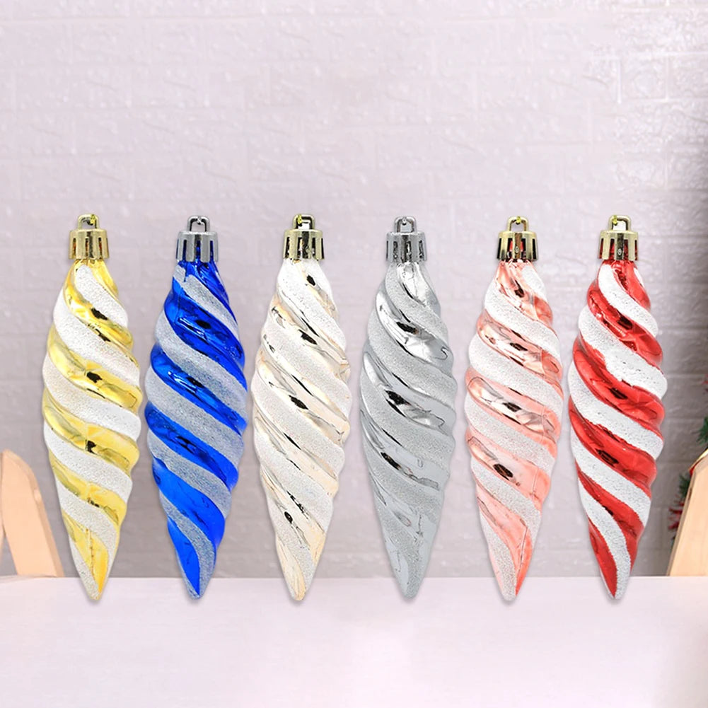 Spiralornamenter | Julekuglehængende vedhængssæt 3