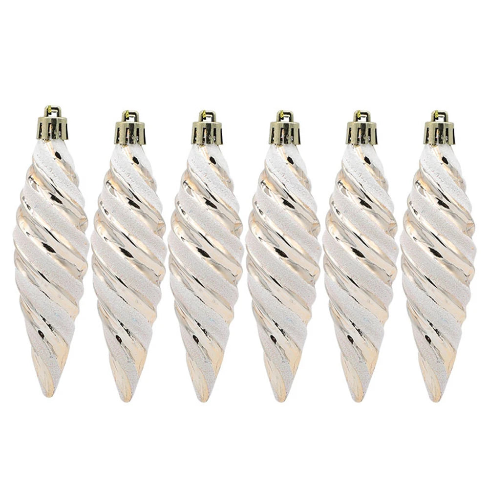 Spiralornamenter | Julekuglehængende vedhængssæt 5