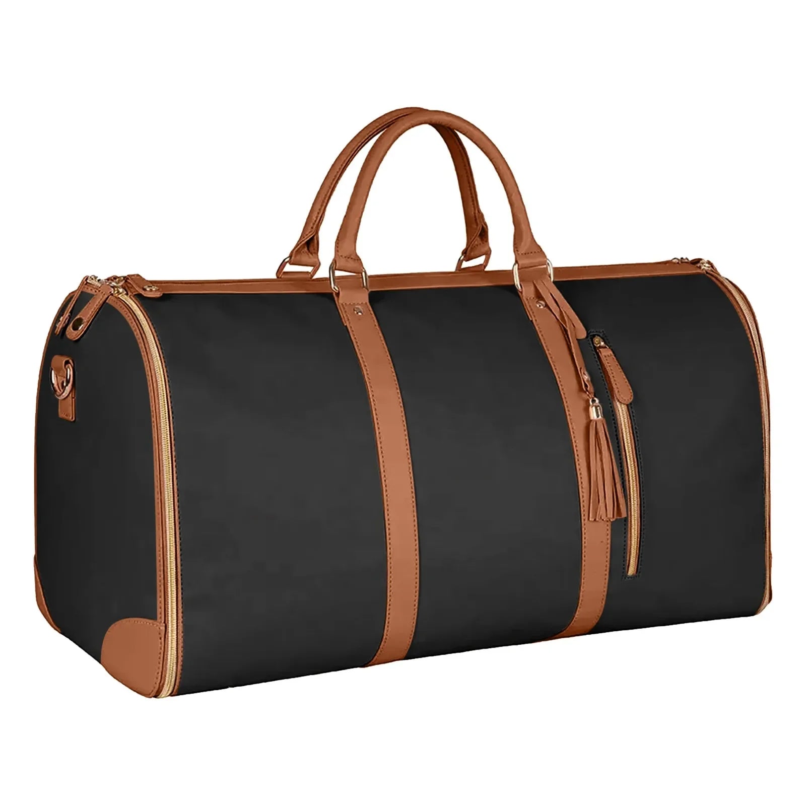 Stilfuld, foldbar rejsetaske til kvinder, vandtæt PU-læder 10