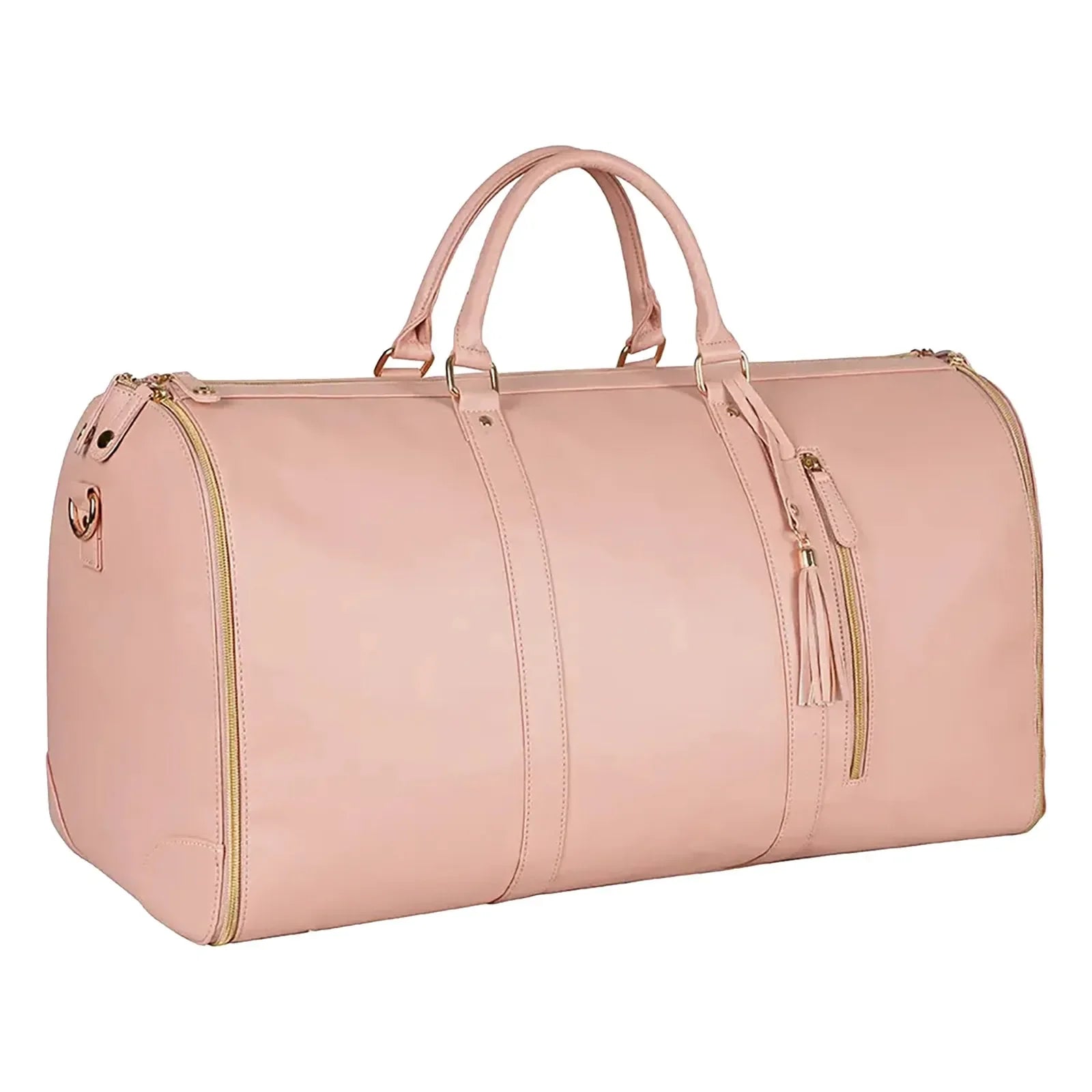 Stilfuld, foldbar rejsetaske til kvinder, vandtæt PU-læder 9